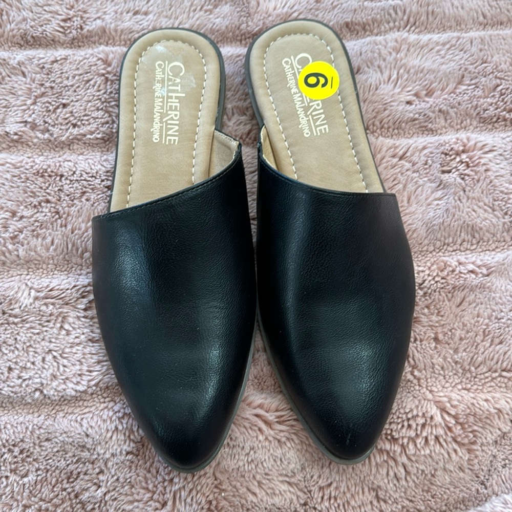 Catherine Malandrino | black | mules| loafers| Size 9